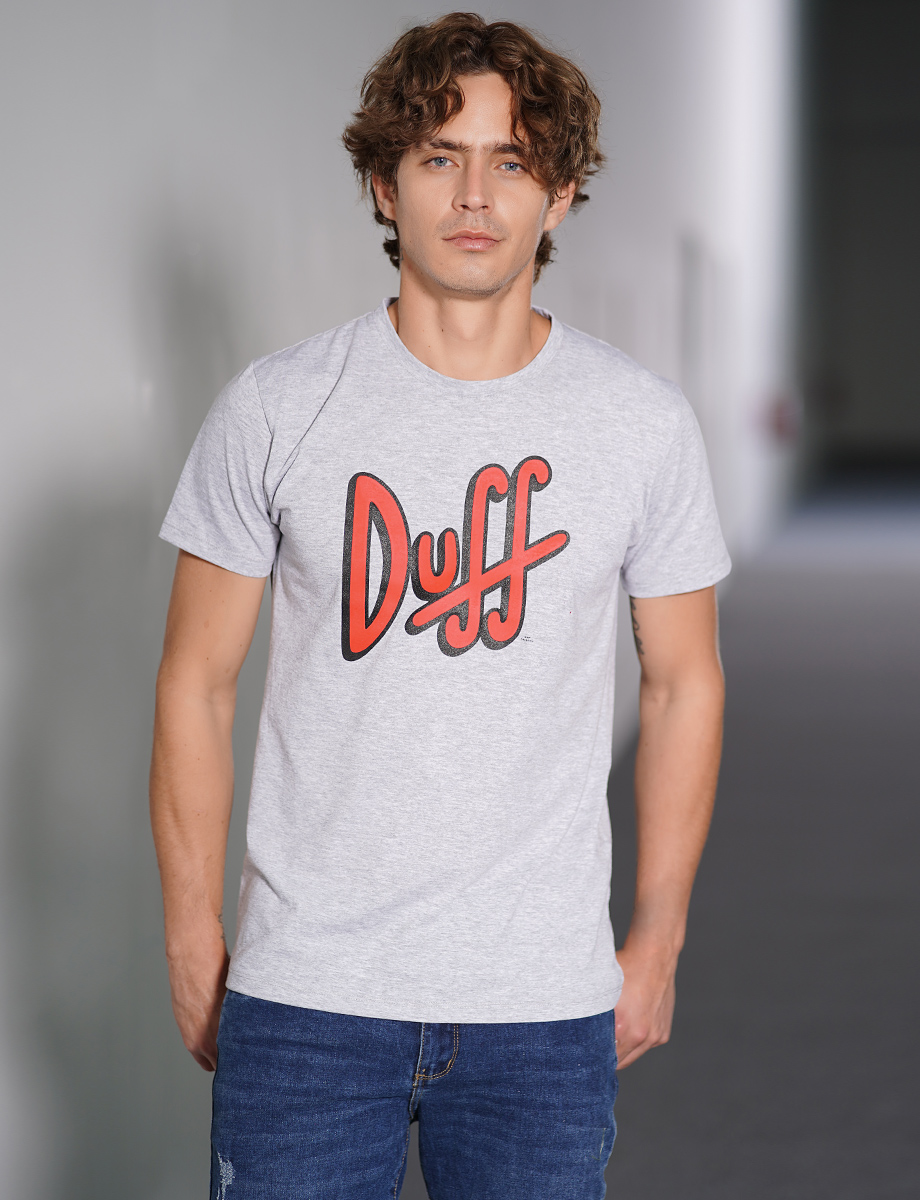 Camiseta Duff jaspeado claro