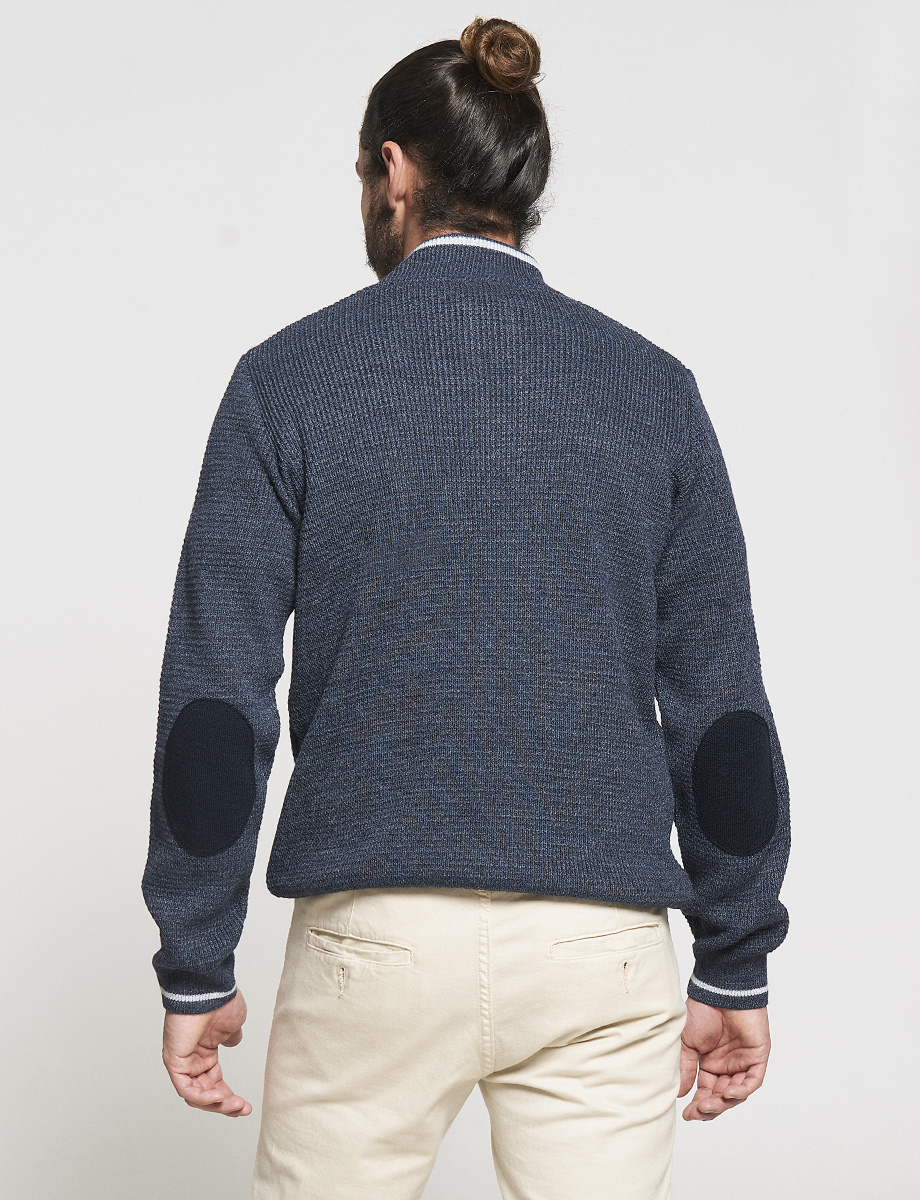 Sweater Clásico con Cierre Medio
