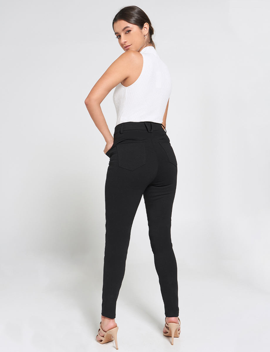 Pantalón Casual Tiro Super Alto