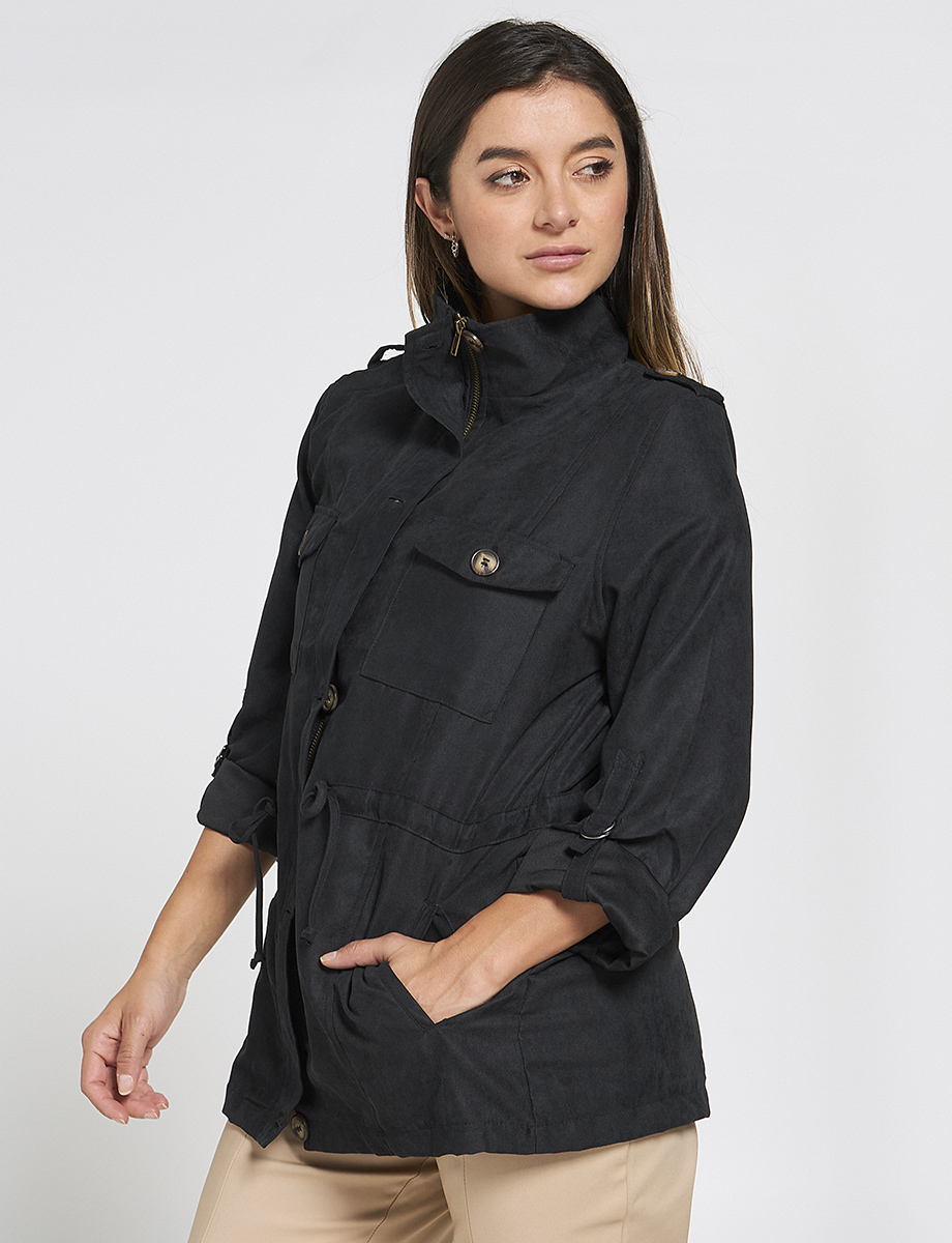Chaqueta 3/4 con Bolsillos