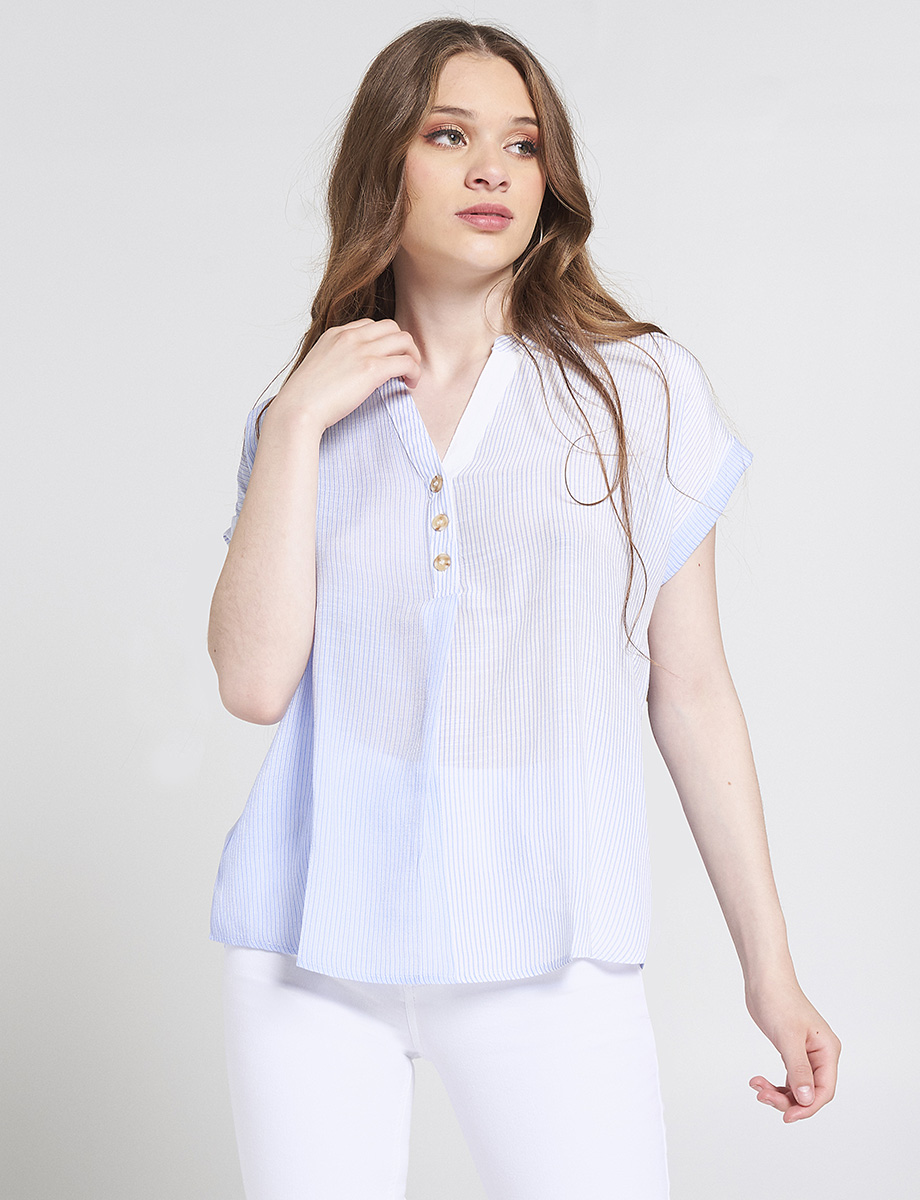 Blusa a Rayas Manga Corta | BLUSAS | BLUSAS | MODA MUJER | MUJERES | Moda RM Tienda Online Blusa a Rayas Manga Corta | BLUSAS | BLUSAS | MODA MUJER | MUJERES | Moda RM Tienda Online