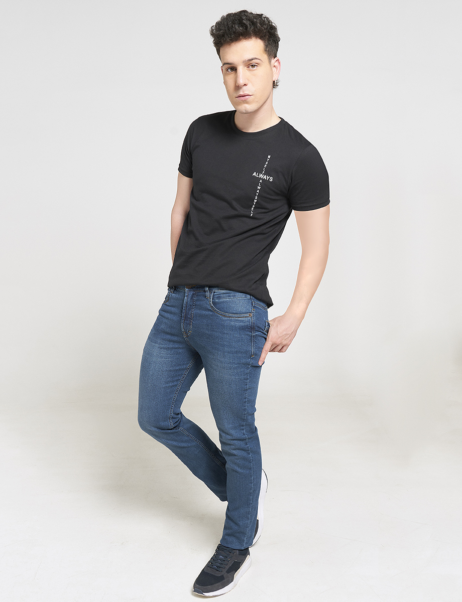 Jean Denim Regular Azul medio