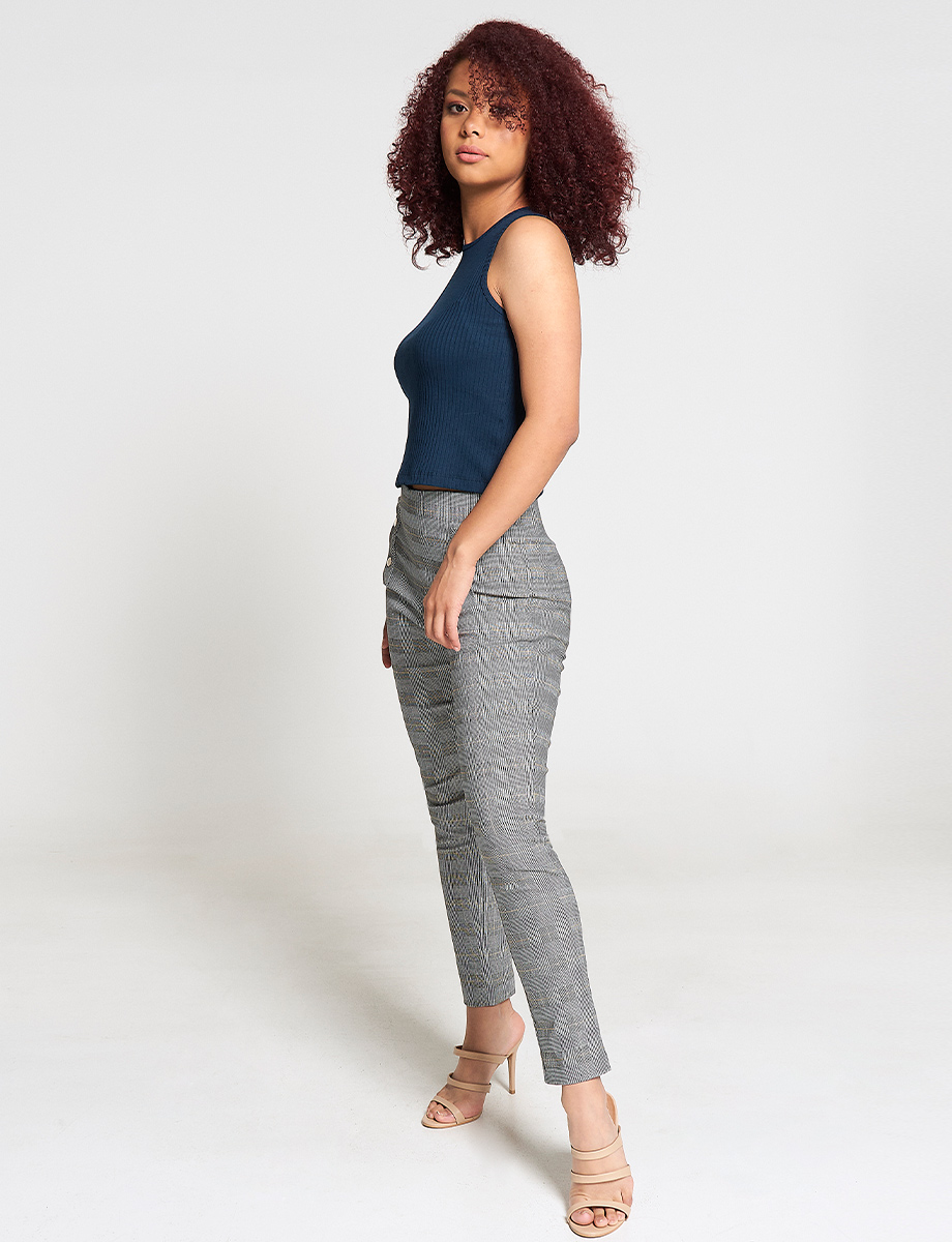 Leggins a Cuadros Gris