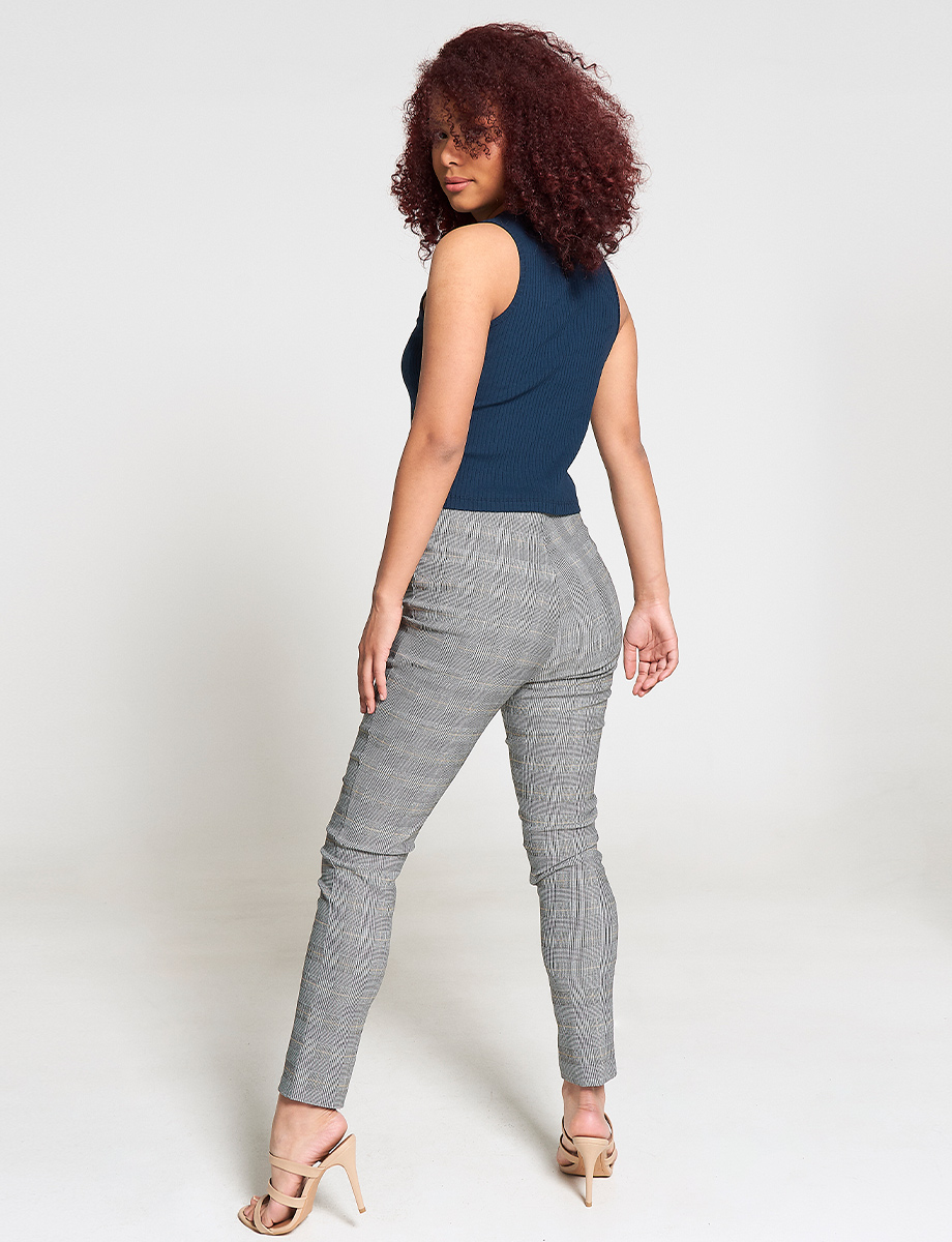 Leggins a Cuadros Gris