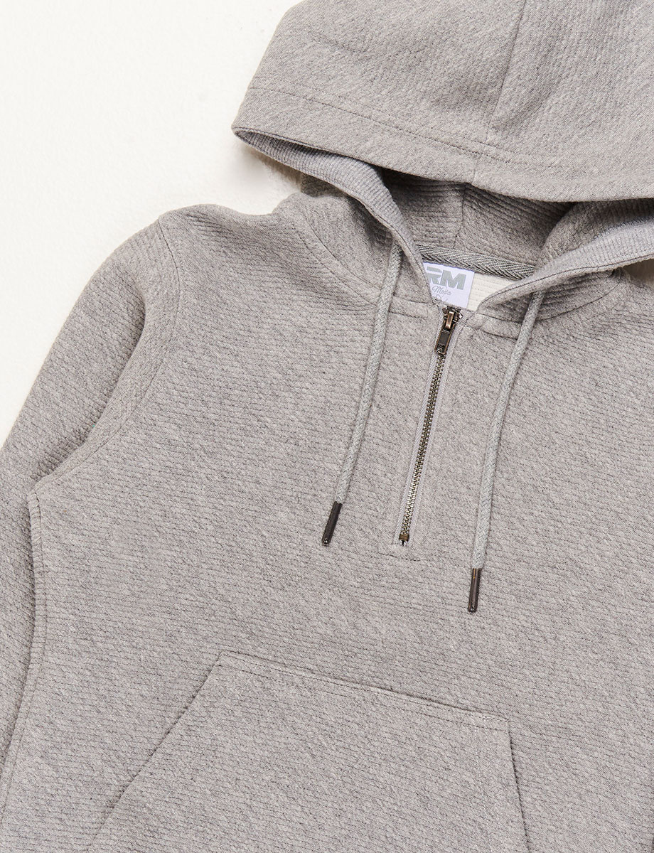 Chompa Casual con Capucha Gris