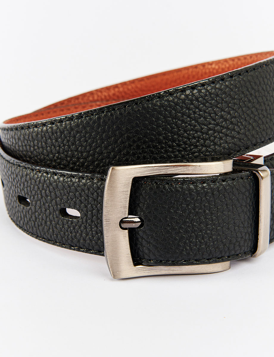 Correa Reversible Negro/Miel