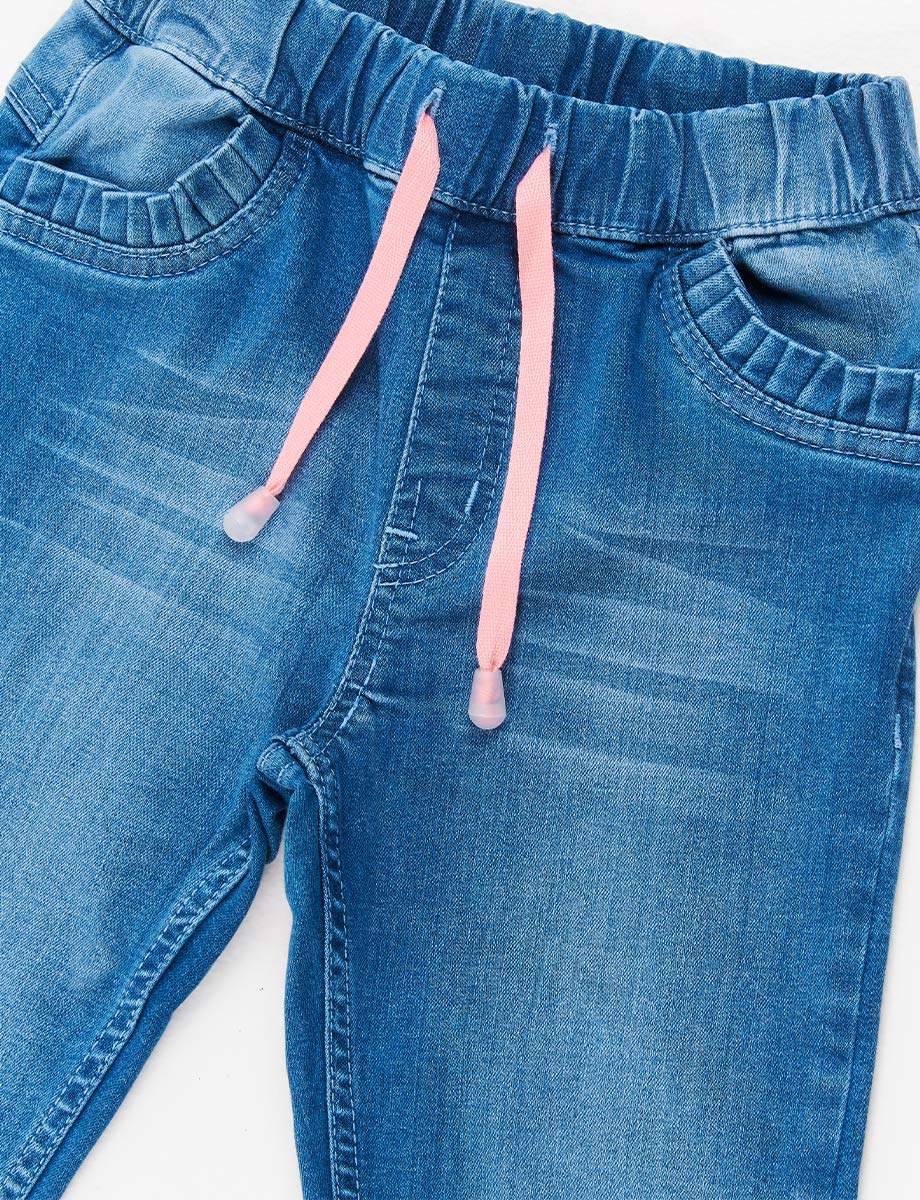 Jogger Denim con Cordón