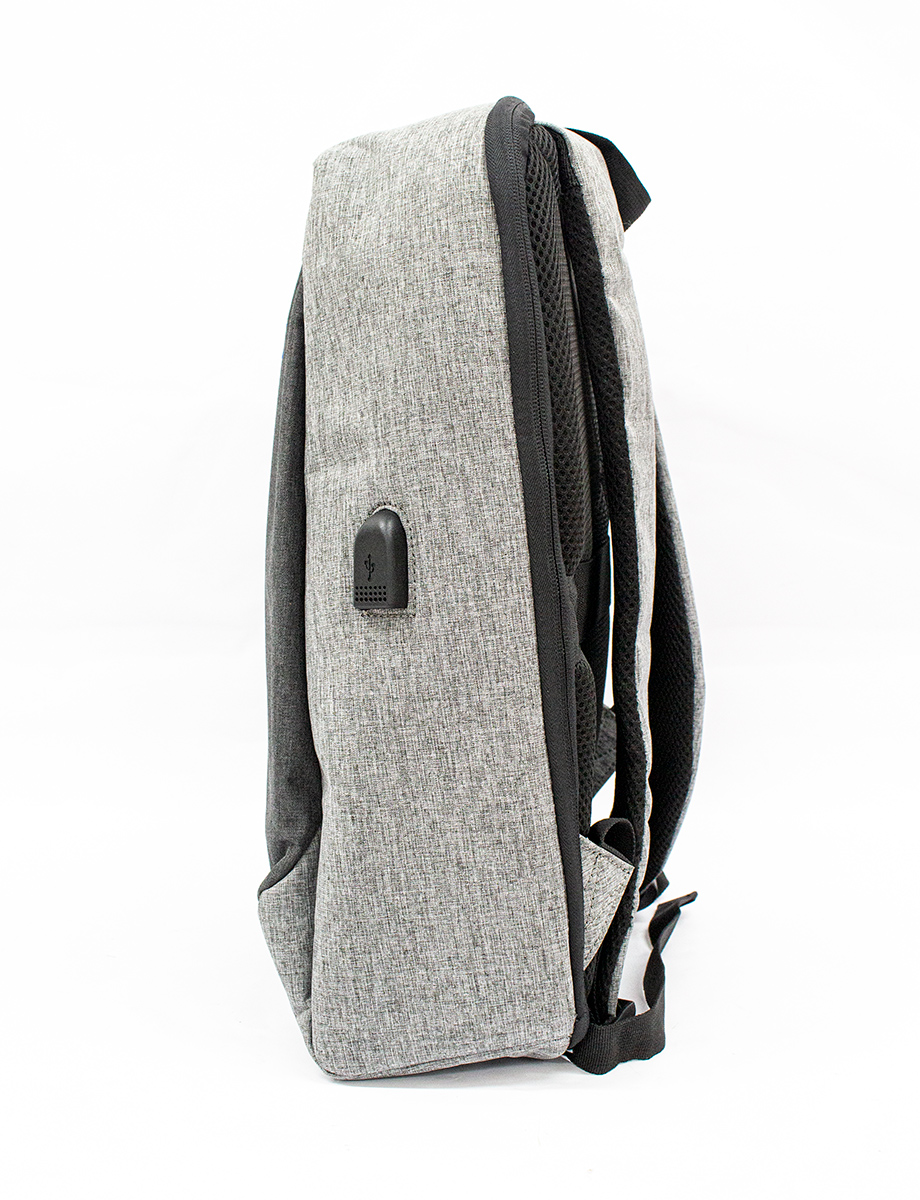 Mochila Gris Puerto USB | Terrax