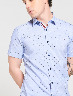 Camisa Prints Anclas Manga Corta