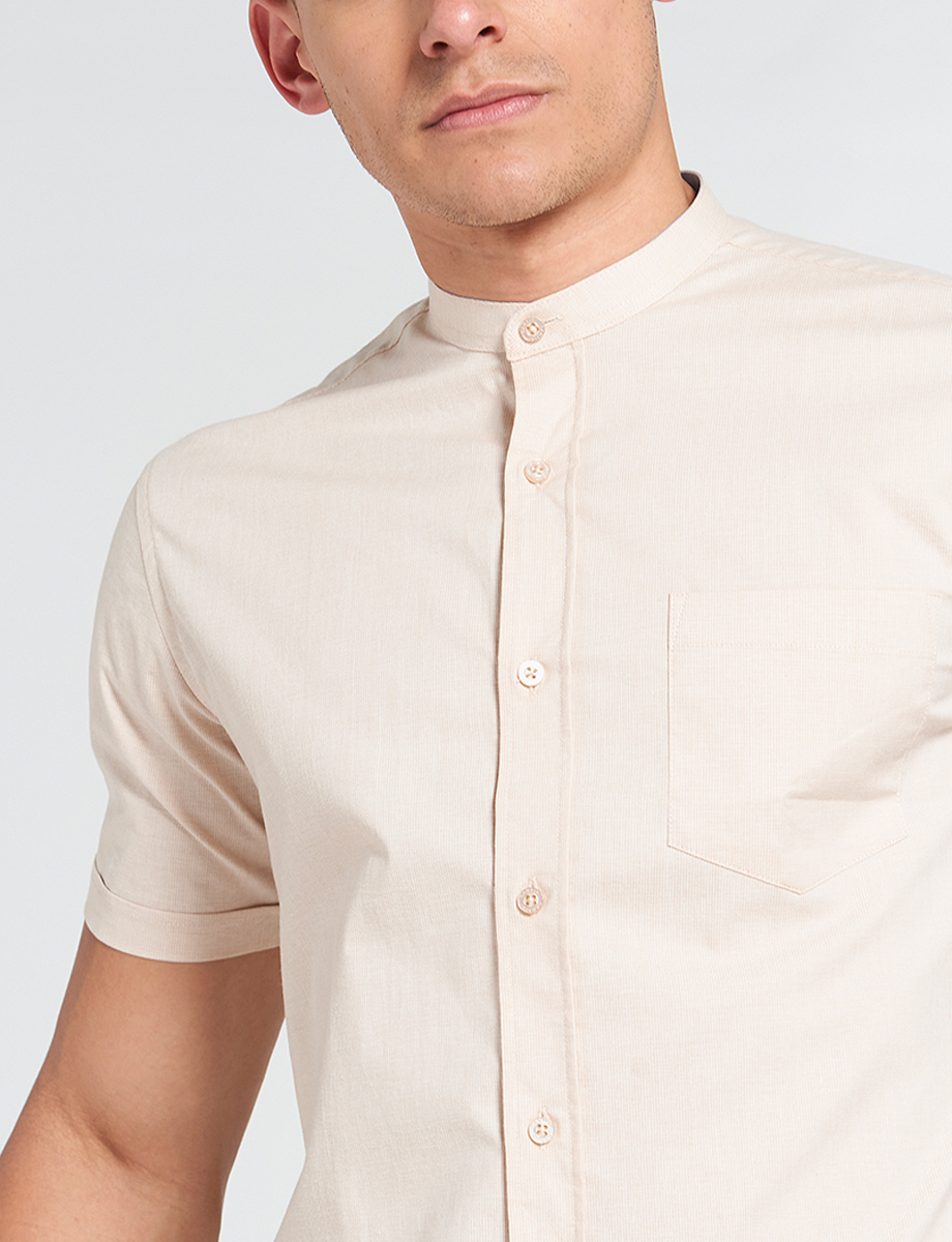 Camisa Cuello Mao Arena