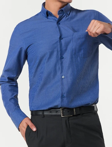 Camisa Textura Azul