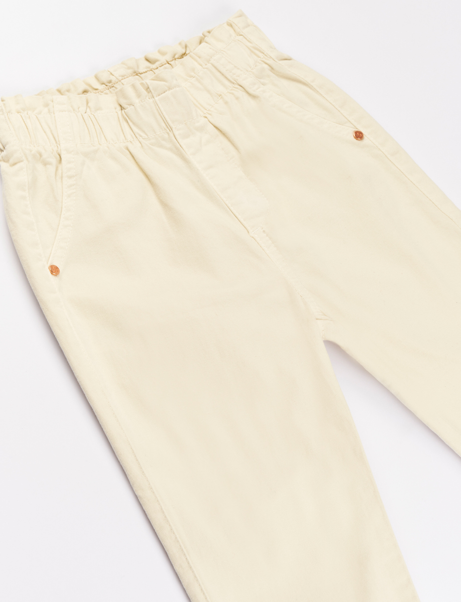 Jogger Paper Bag Beige