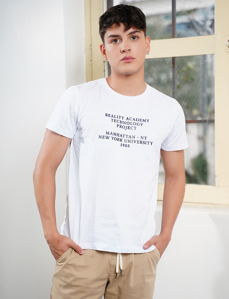 Camiseta Letras Blanca