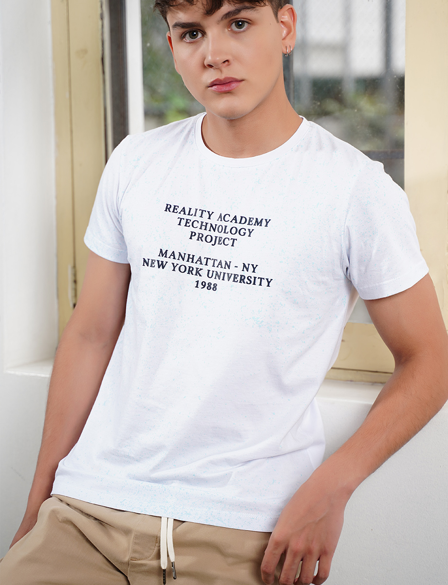 Camiseta Letras Blanca