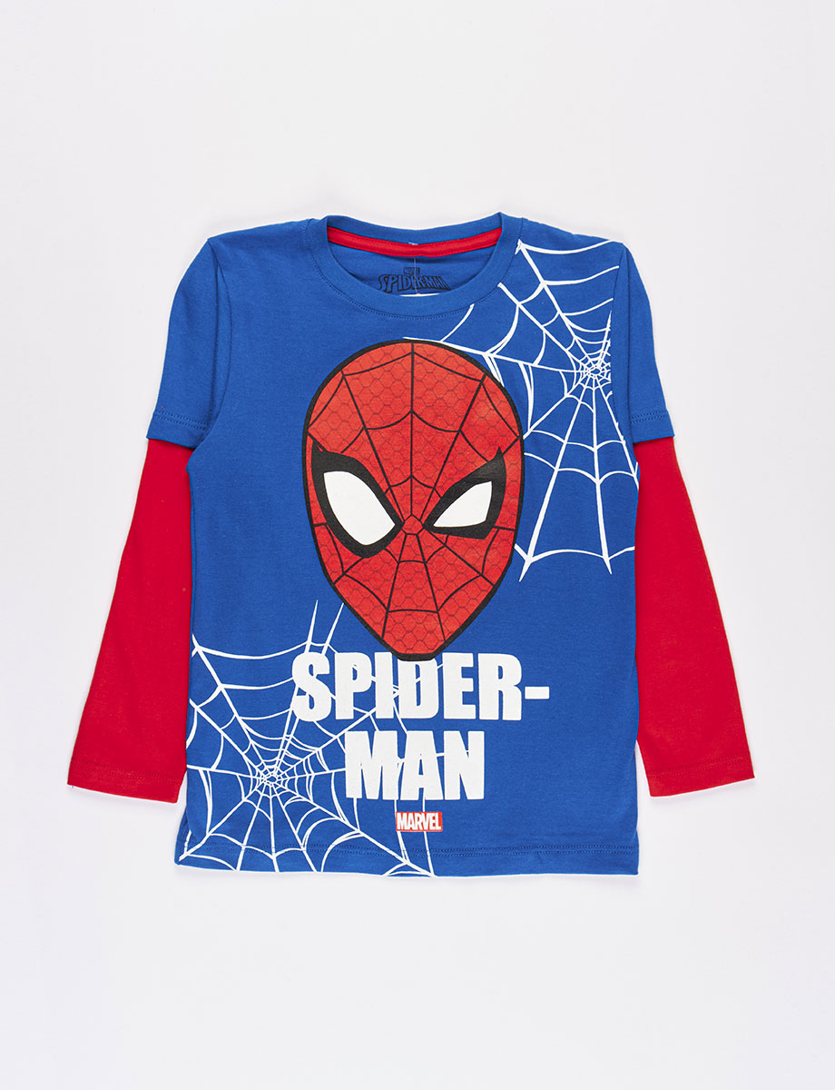 Buzo pre Bicolor Estampado Spider-Man