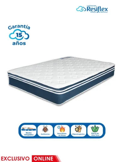 Colchón Memory Sense 1 ½ plazas Memory Foam | Resiflex