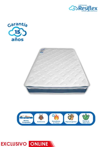 Colchón Memory Sense 2 plazas Memory Foam | Resiflex