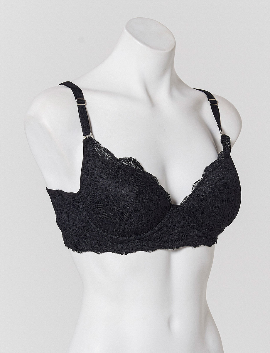 Brasier Negro Encaje, BRASIER, BRASIER, ROPA INTIMA, MUJERES