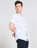 Camisa Prints Anclas Manga Corta