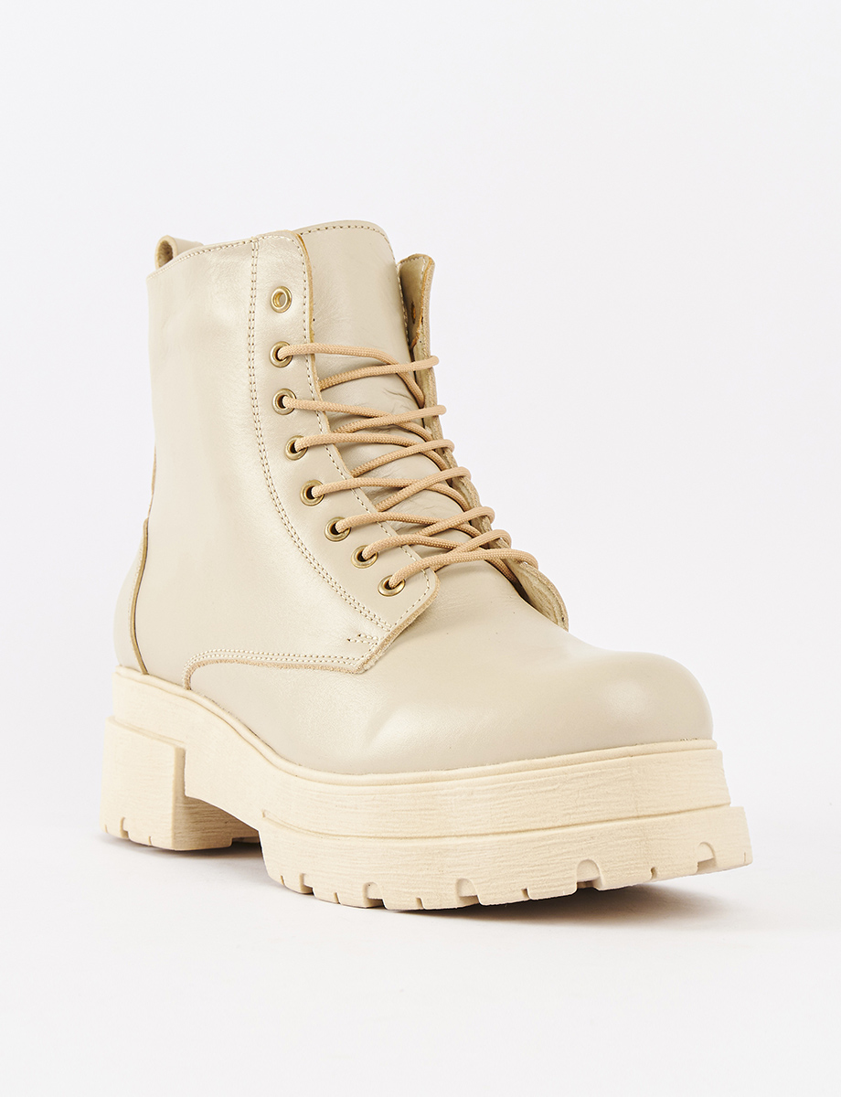 Botín Urbano Tractor Beige