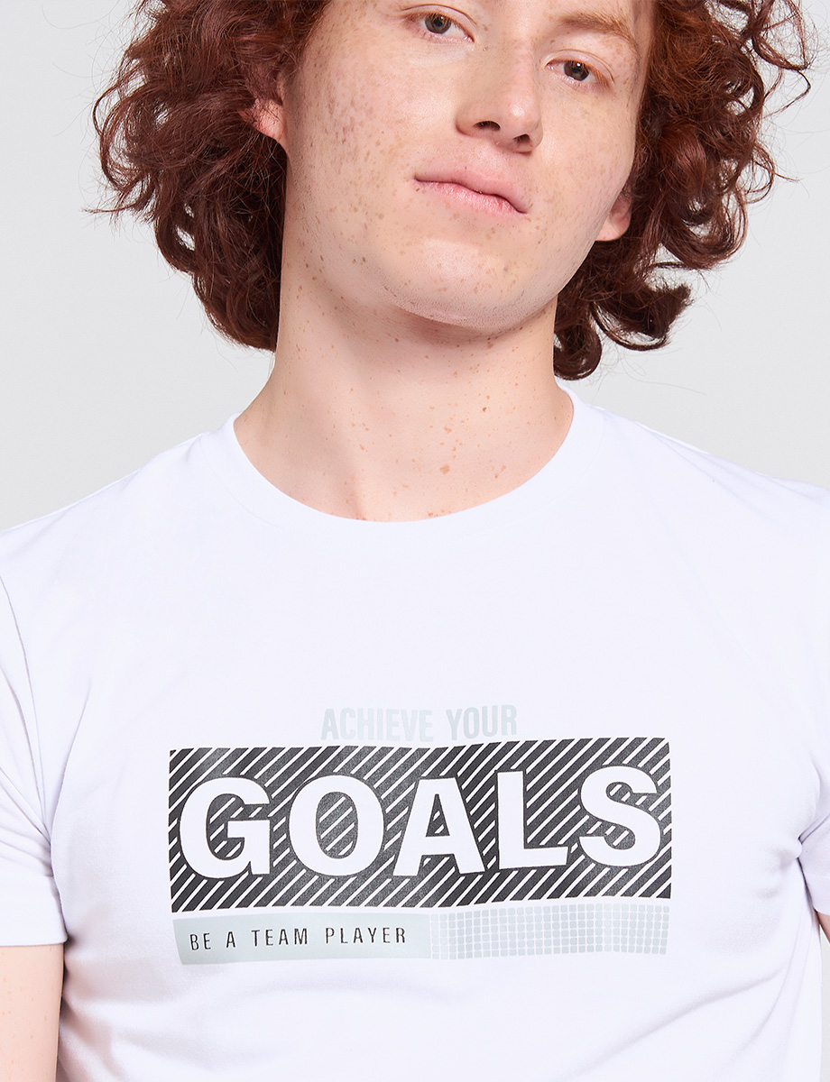 Camiseta Goals Blanca