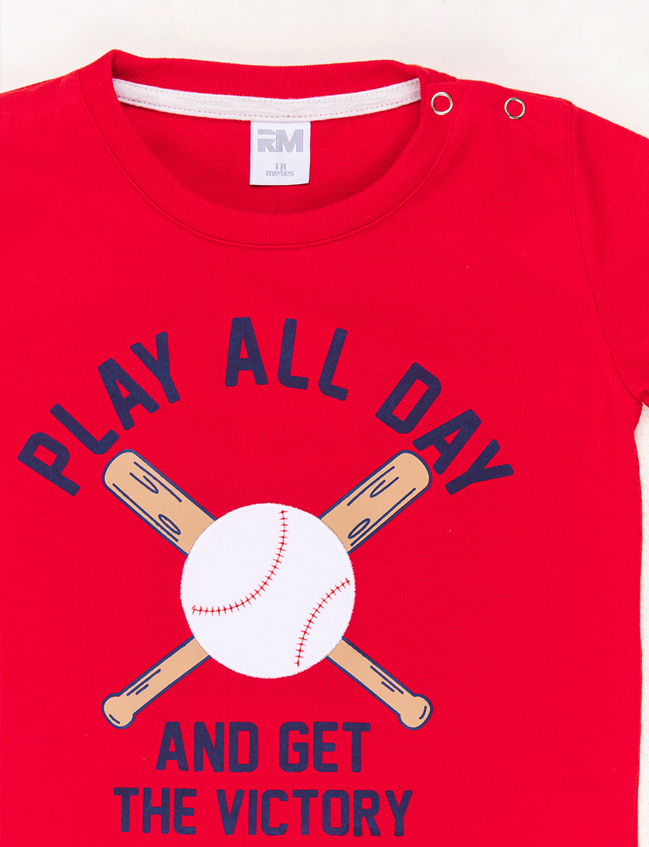 Camiseta Roja Play All Day