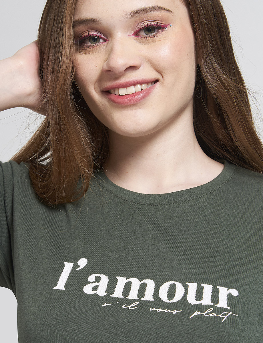 Camiseta Amour Verde Militar