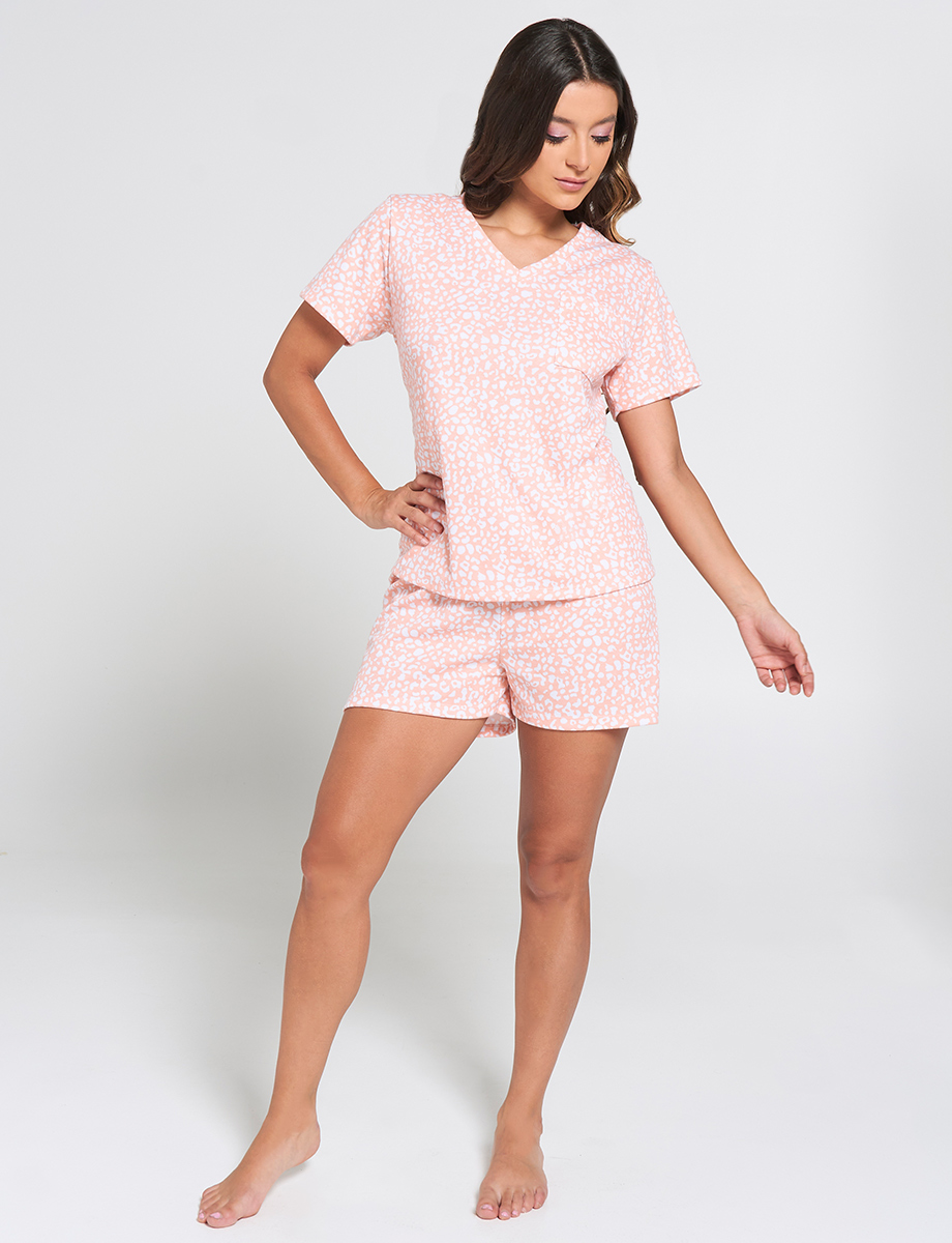 Pijama Camiseta + Short Estampado