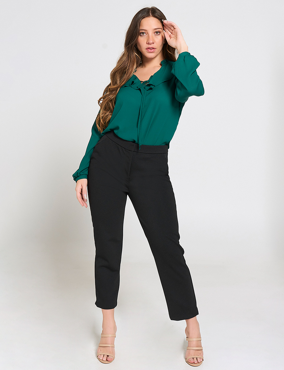 Blusa Vuelos Manga Larga