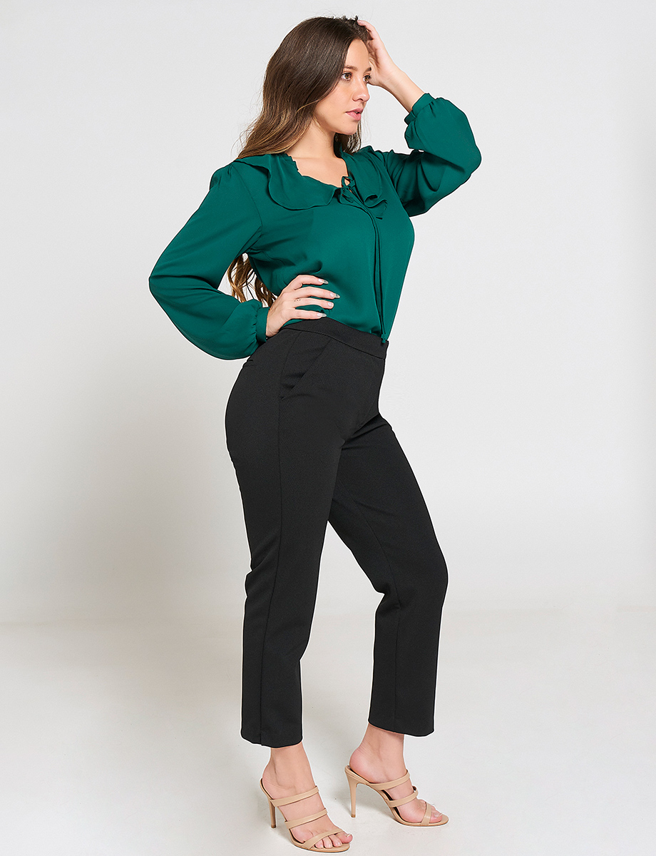 Blusa Vuelos Manga Larga