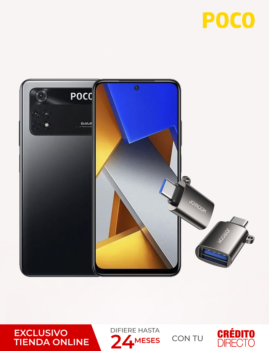 Xiaomi Poco M4 Pro 128GB Gris + Adaptador USB