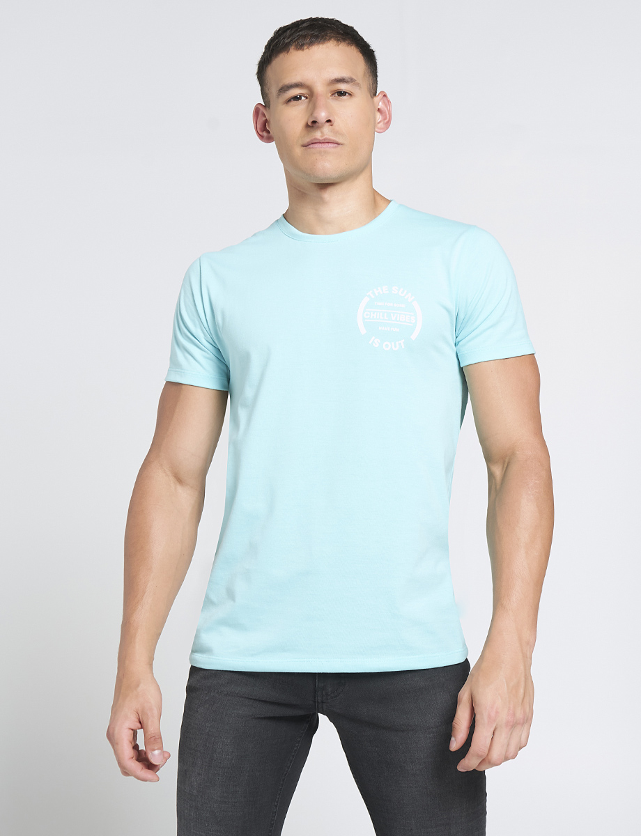 Camiseta Hombre Patch Logo Tee Azul SS1 - LEE Ecuador