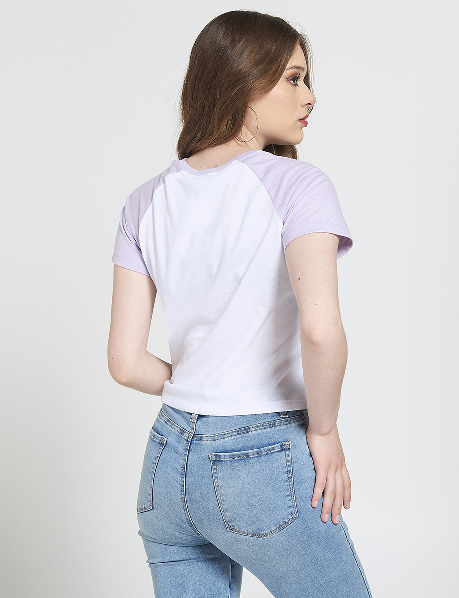 Camiseta Corta Bicolor Rick y Morty