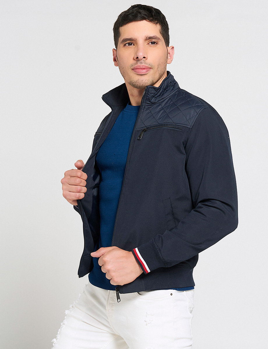 Chaqueta Unicolor con Cierres