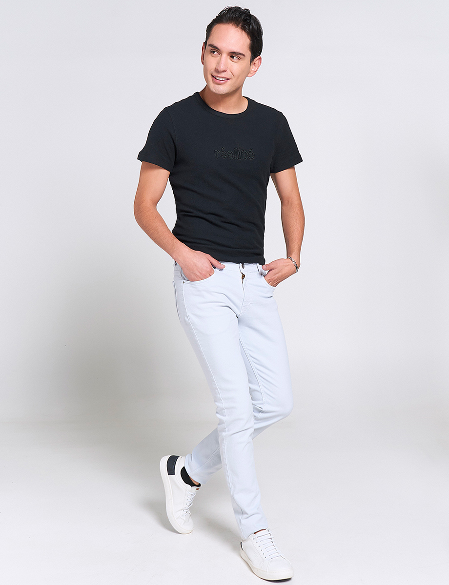 Pantalón Slim 5 Bolsillos Gris claro