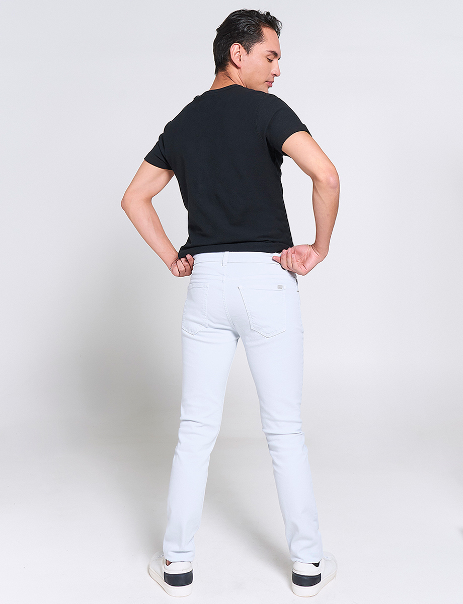 Pantalón Slim 5 Bolsillos Gris claro