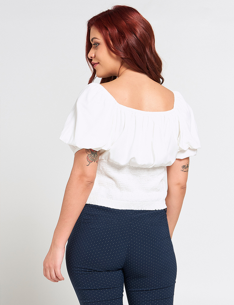 Blusa Blanca Off Shoulder