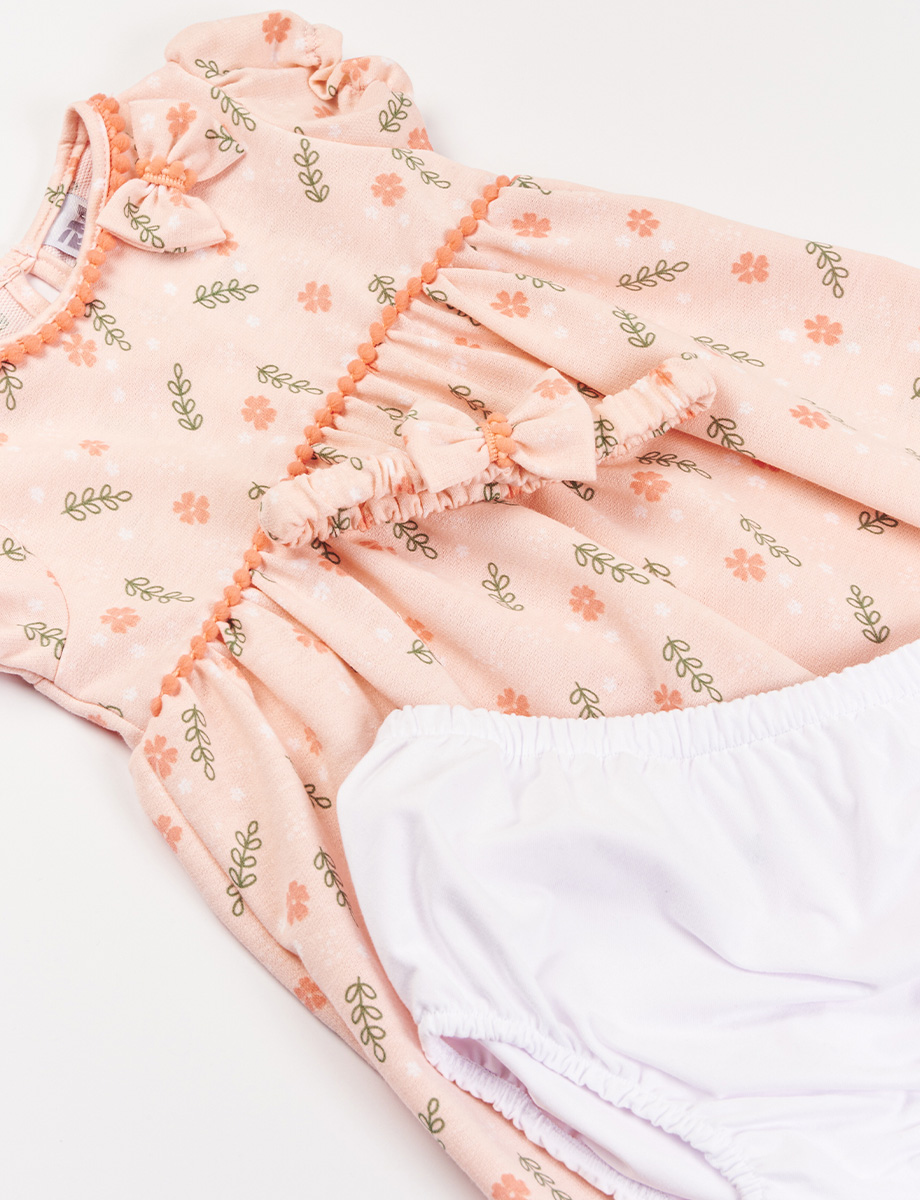 Set Vestido + Panty + Cintillo Estampado