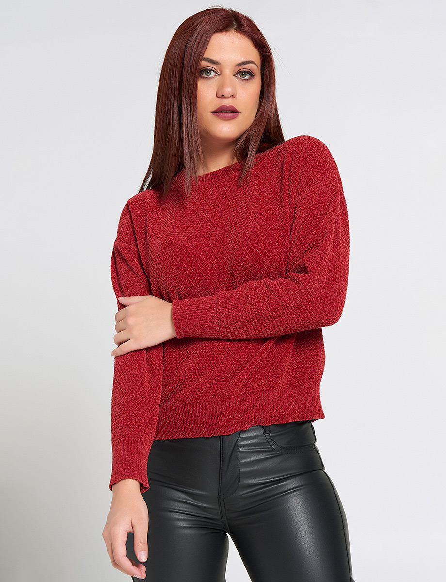 Sweater Tejido Rojo