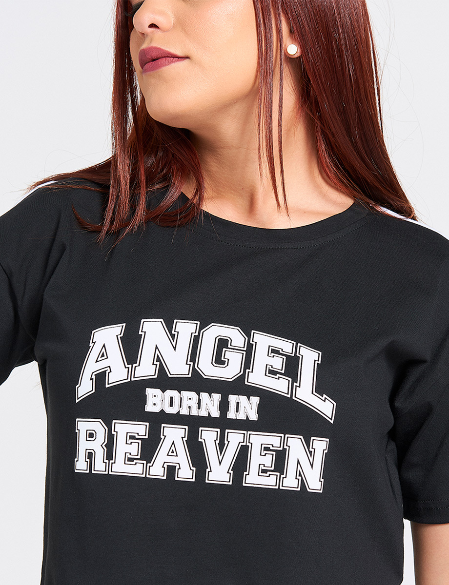 Camiseta Angel Negro