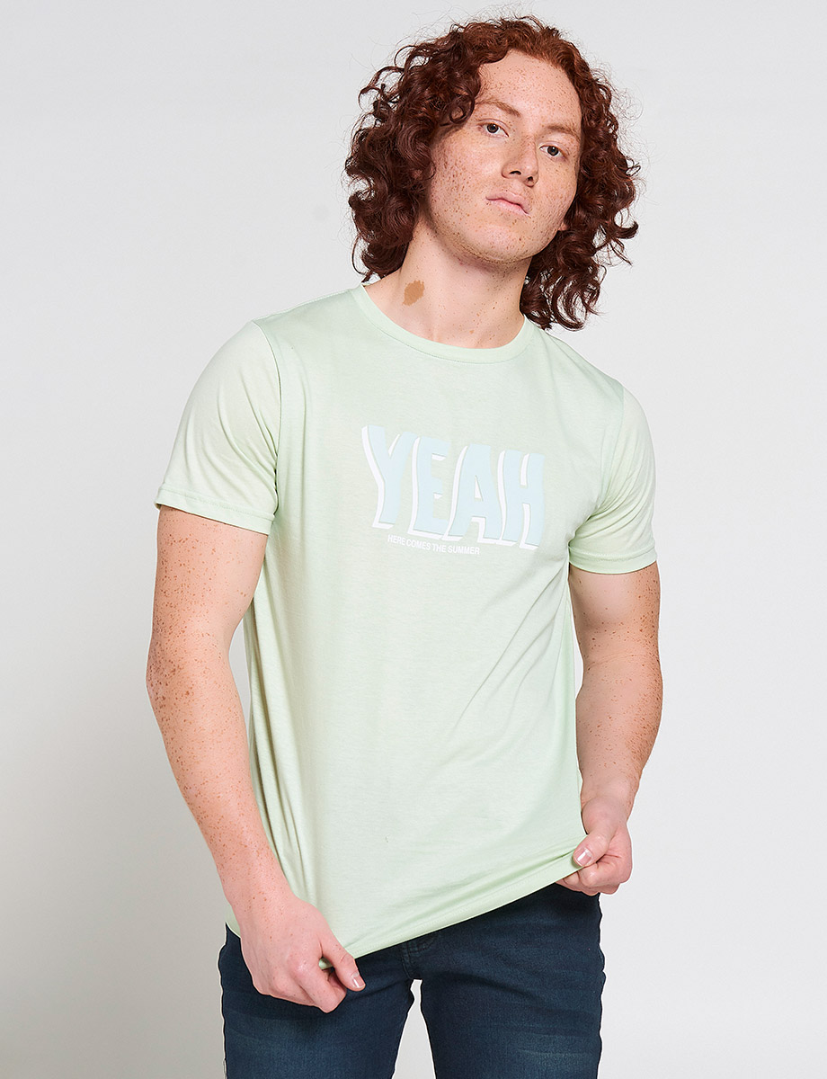 Camiseta Yeah Verde Limón