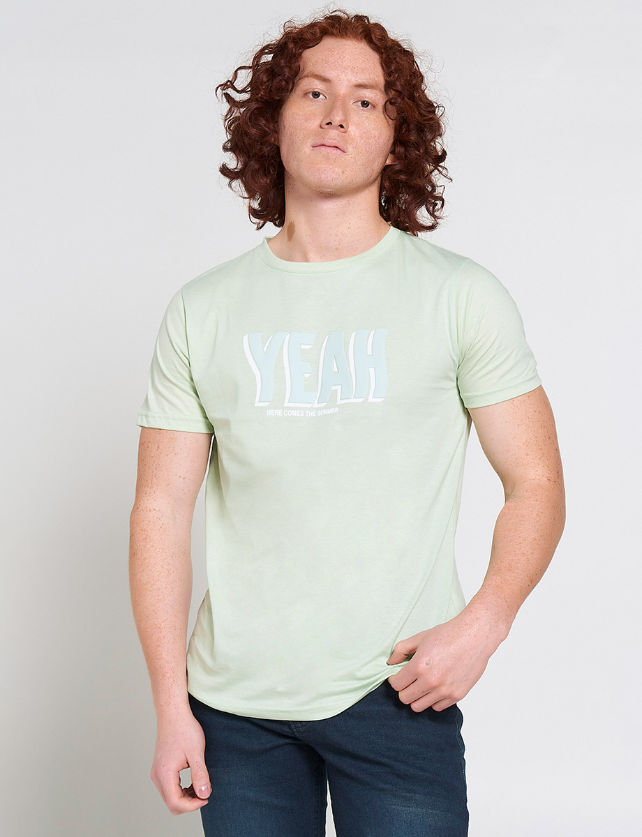 Camiseta Yeah Verde Limón