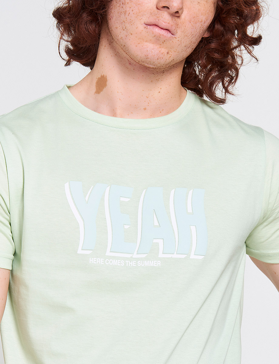 Camiseta Yeah Verde Limón