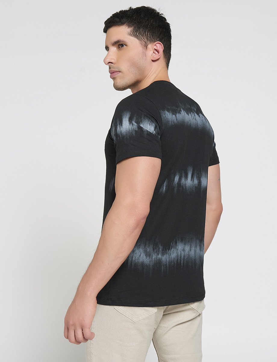 Camiseta Tie-Dye Negra Stay