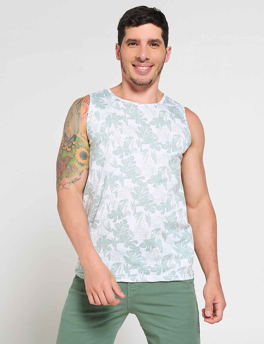 Bvd Estampado de Plantas