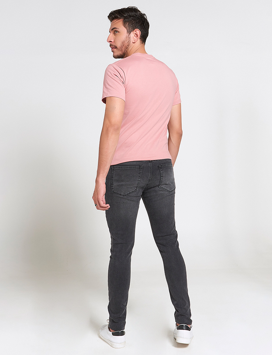 Jean Skinny Roto Parchado