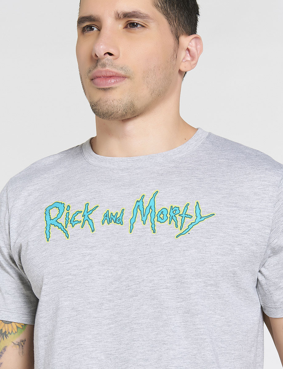 Camiseta Doble Estampado Rick And Morty