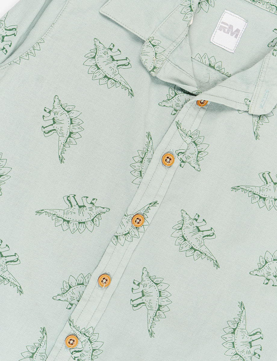 Camisa Dinosaurios Manga Larga
