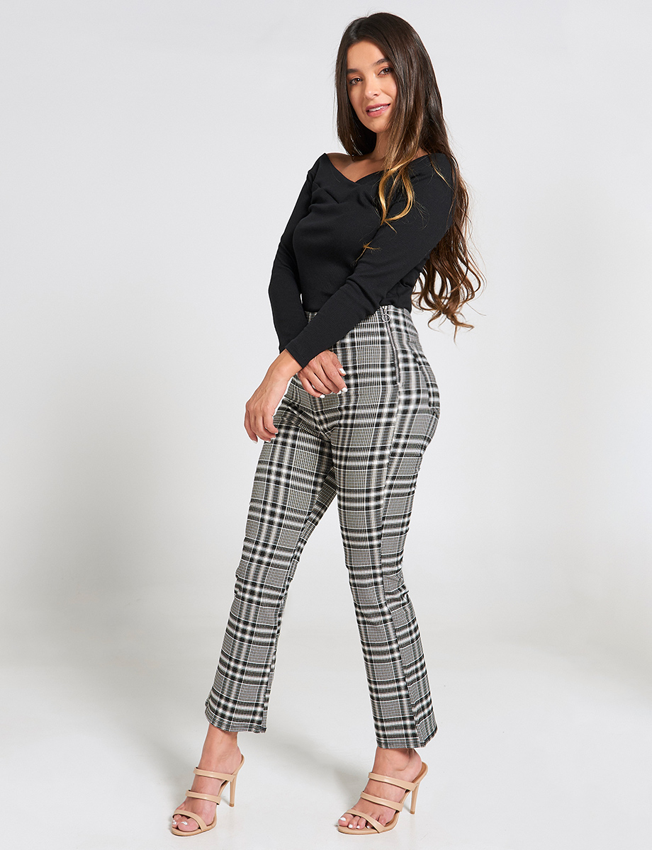 Pantalón Culotte a Cuadros