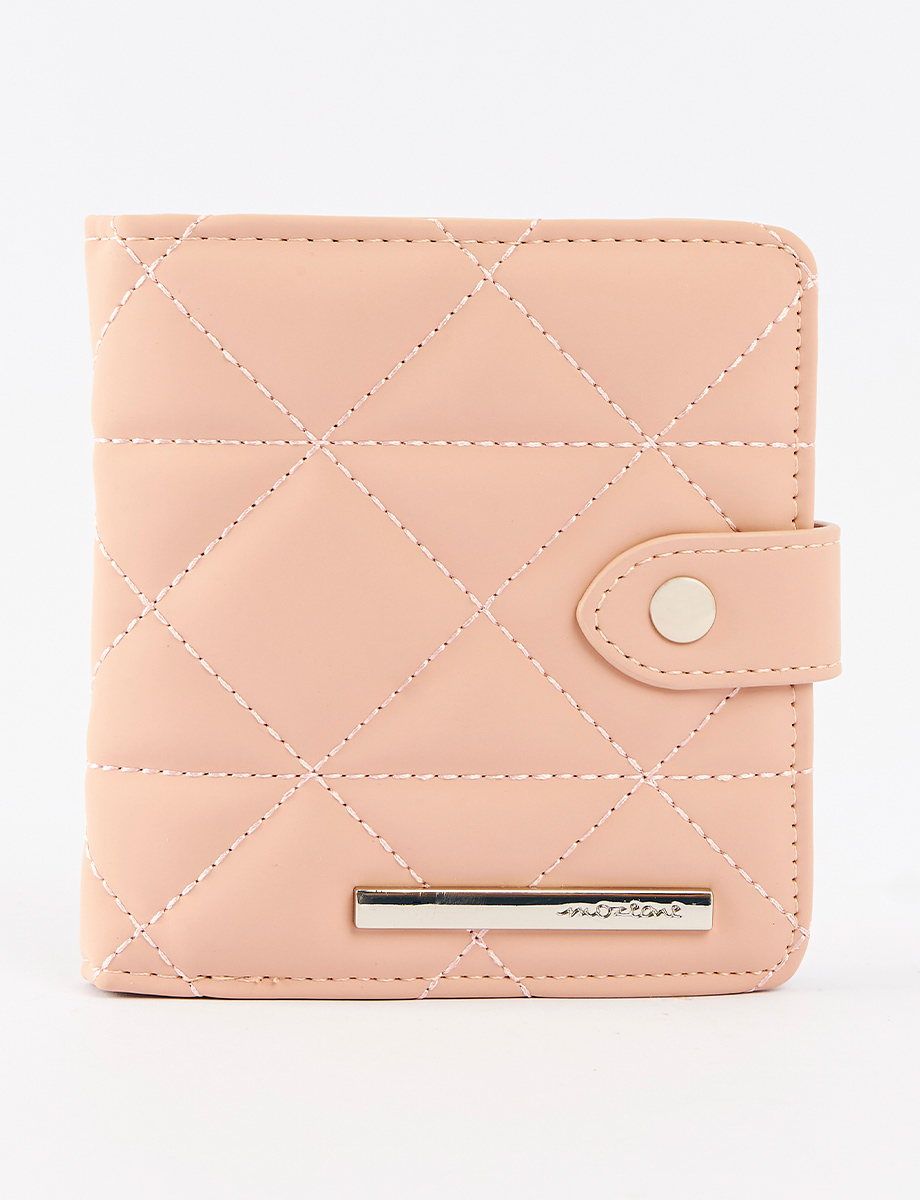 Billetera Rosada con Textura Mozioni